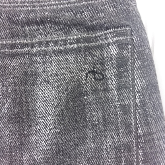 Rag & Bone Jeans Slim Fit Straight Leg Handmade in USA Button Fly Silver Denim - Picture 5 of 9